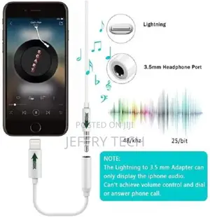 For iPhone Headphone Adapter Jack 8 Pin to 3.5mm Aux Cord Do