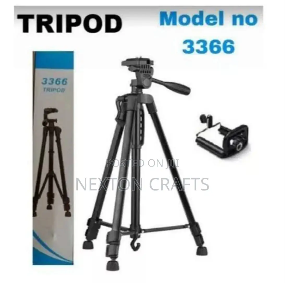 Tripod 3366 Portable Phone Live Selfie Tripod Stand