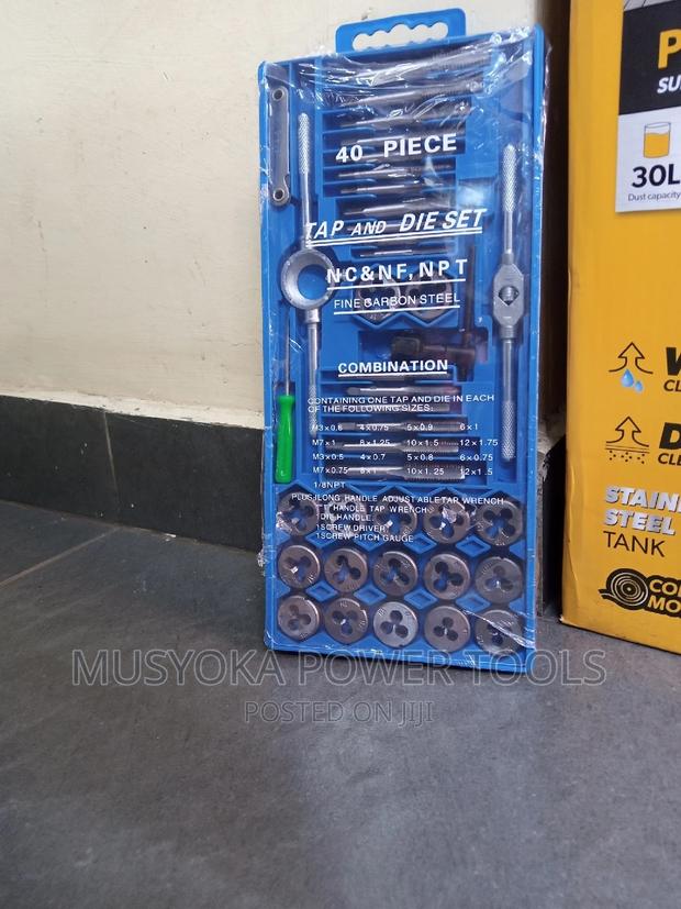 40pcs Metric Thread N Tap and Die Set Tap Die Wrench Set