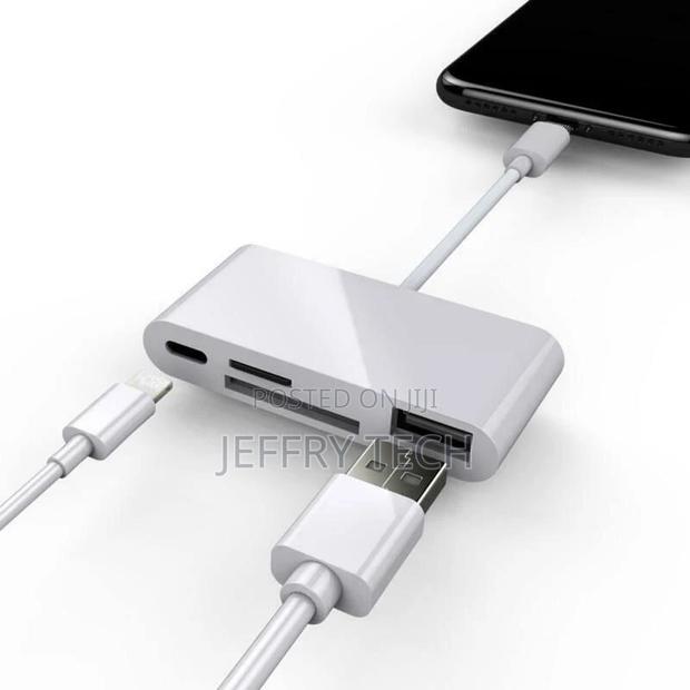 8 Pin to SD Memory Card Reader USB OTG Adapter for iPhone 13 - thumbnail 2