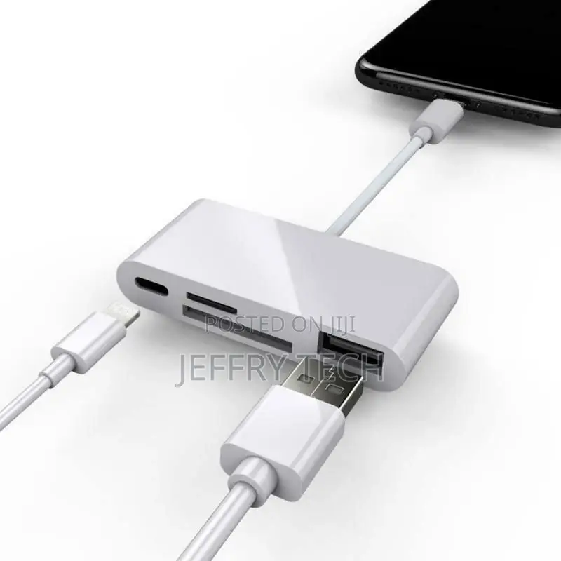 8 Pin to SD Memory Card Reader USB OTG Adapter for iPhone 13