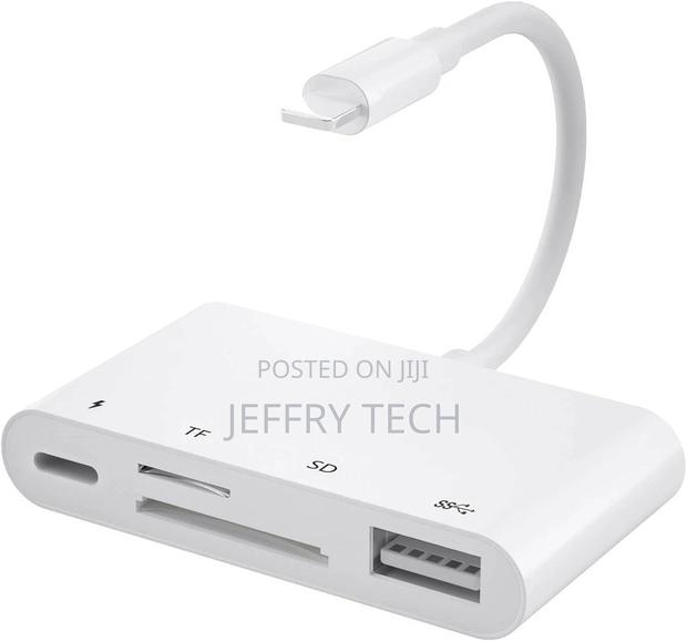 For Apple iPhone iPad Ios15 8-Pin to SD TF Card Reader USB A - thumbnail 2