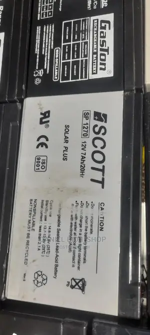 Scott Solar Plus Rechargeable Battery Sp1270 12v 7ah Ups