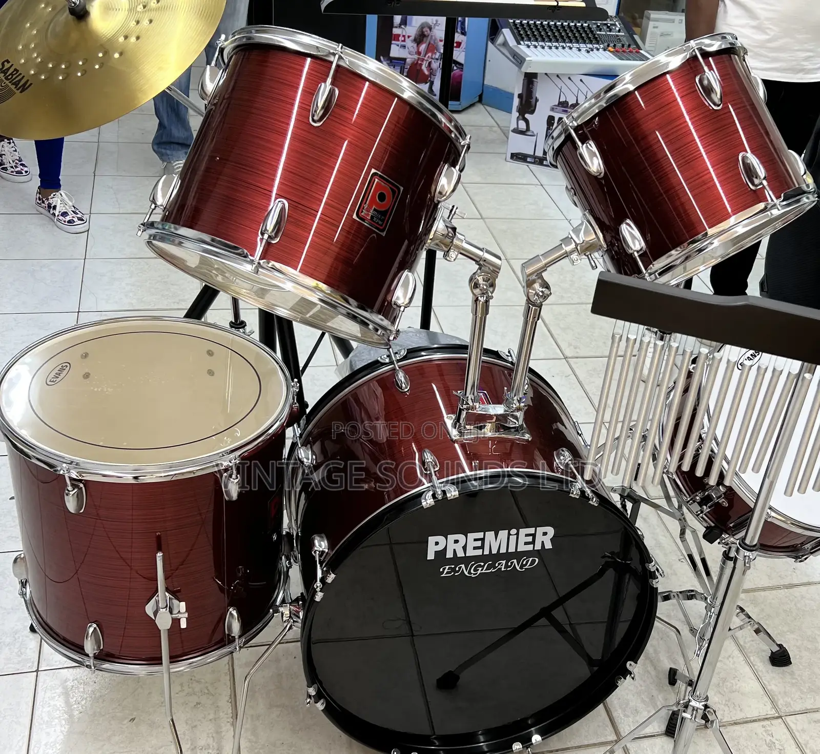 Premier 5pcs Full Professional Drumset