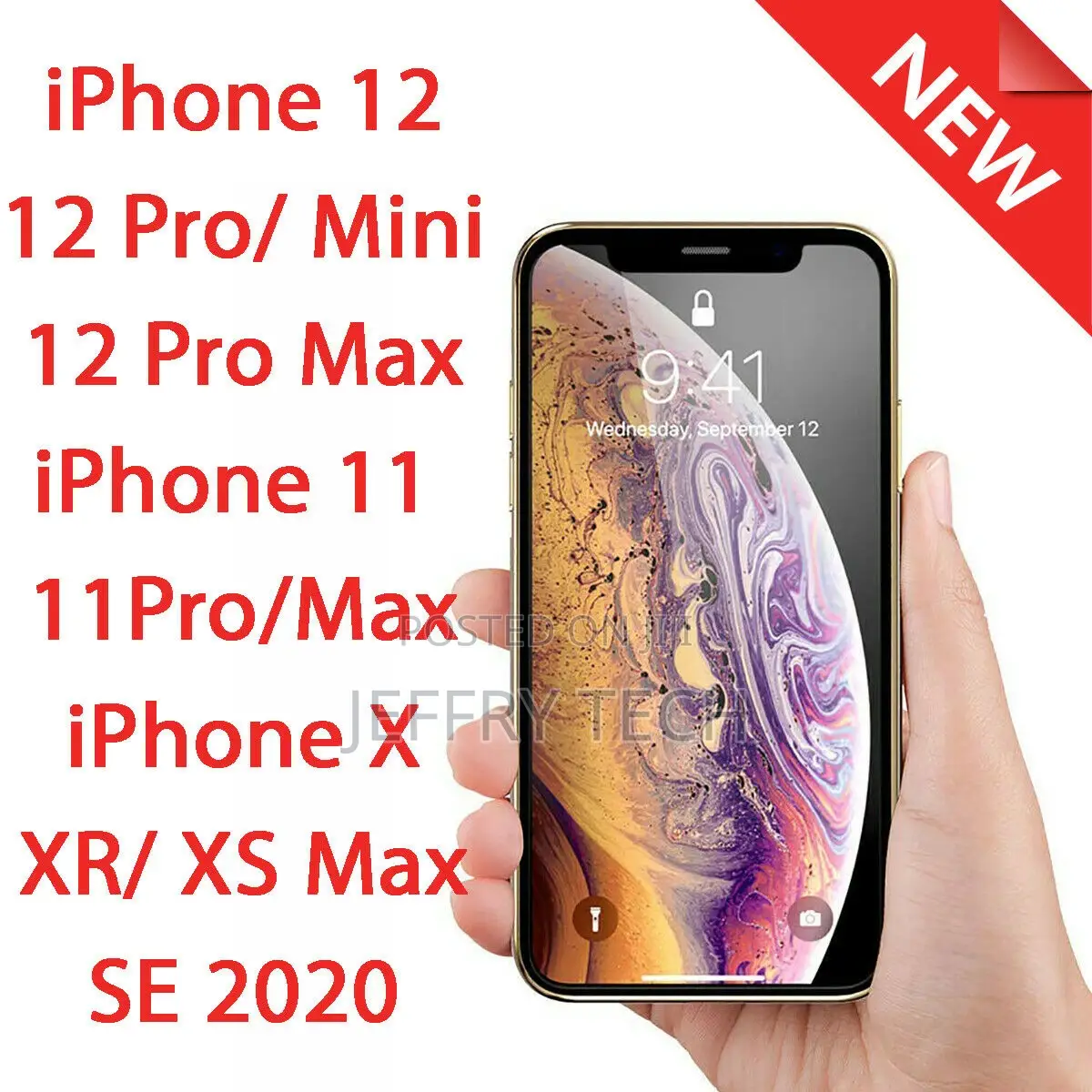 iPhone 12 11 Xr 7 Cover Premium Tempered Glass Screen Protec
