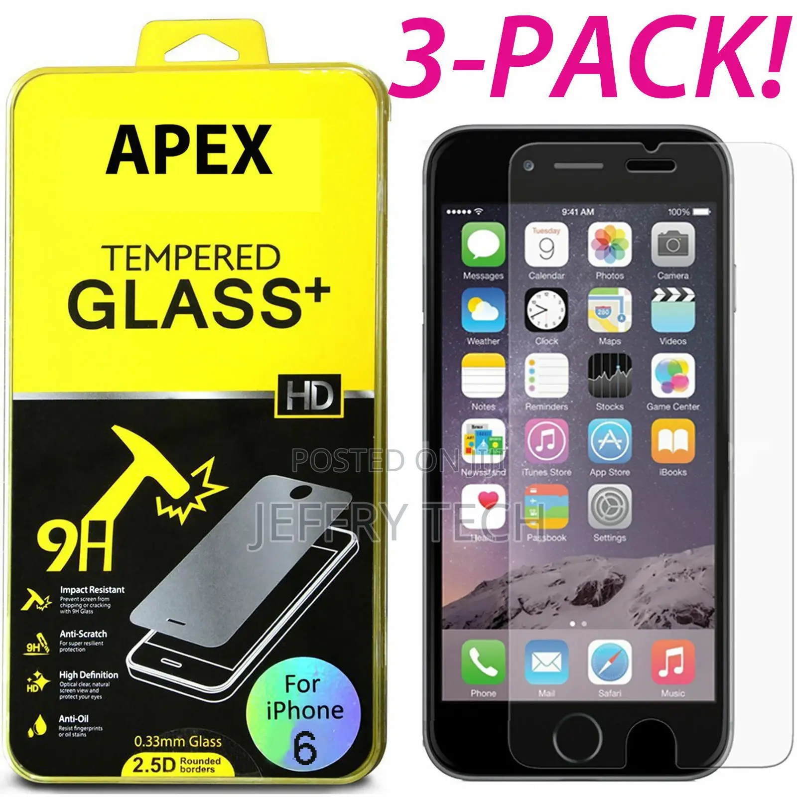 3x iPhone 13 12 11 Pro XS Max XR SE 8 Tempered Glass Screen