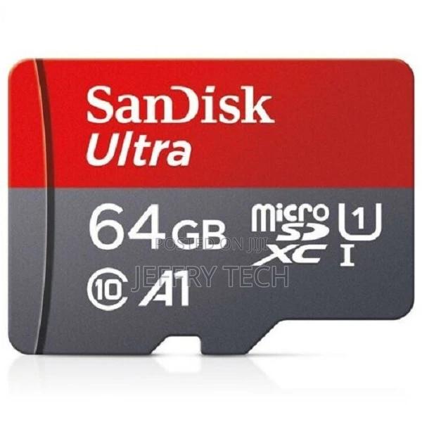 Memory Card Micro-Sdhc Sandisk Ultra 64 Gb 98mb/S Uhs-I Cl