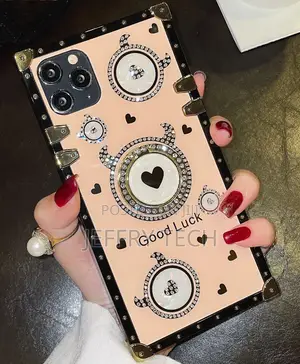 Diamond Love Good Luck Phone Cases for iPhone 12 13 Pro Max