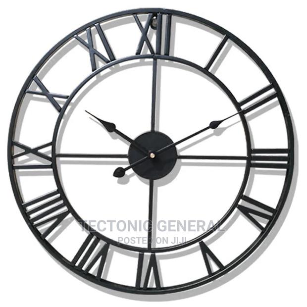 Antique Wall Clock Metallic 40cm - thumbnail 3