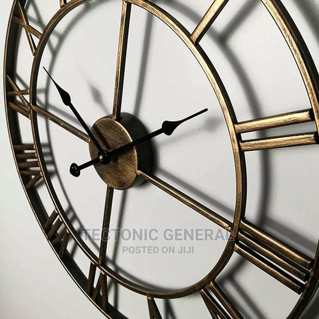 Antique Wall Clock Metallic 40cm - thumbnail 4