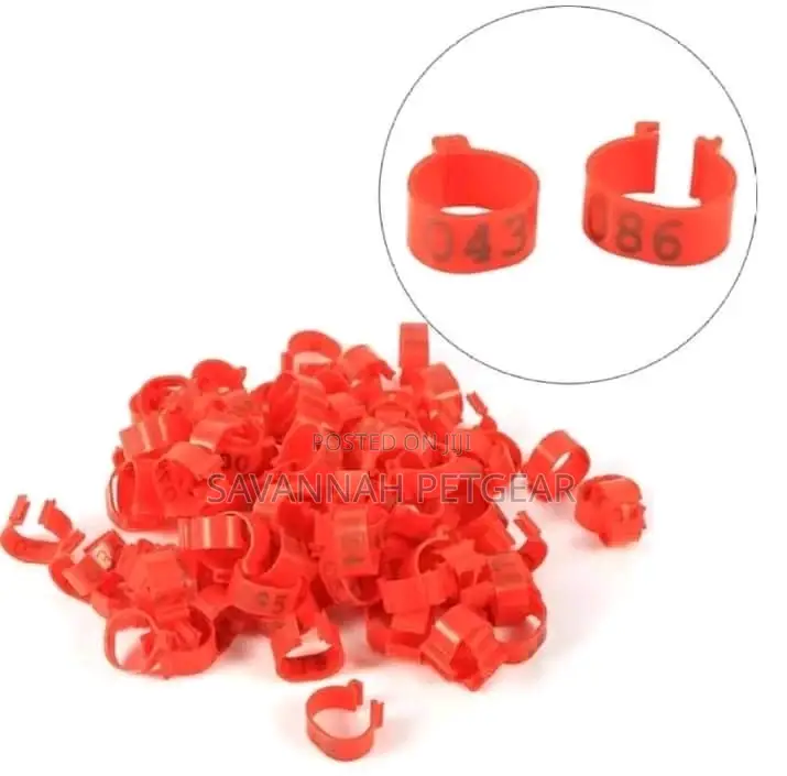 Numbered Chicken Duck Goose Parrots Identification Leg Bands