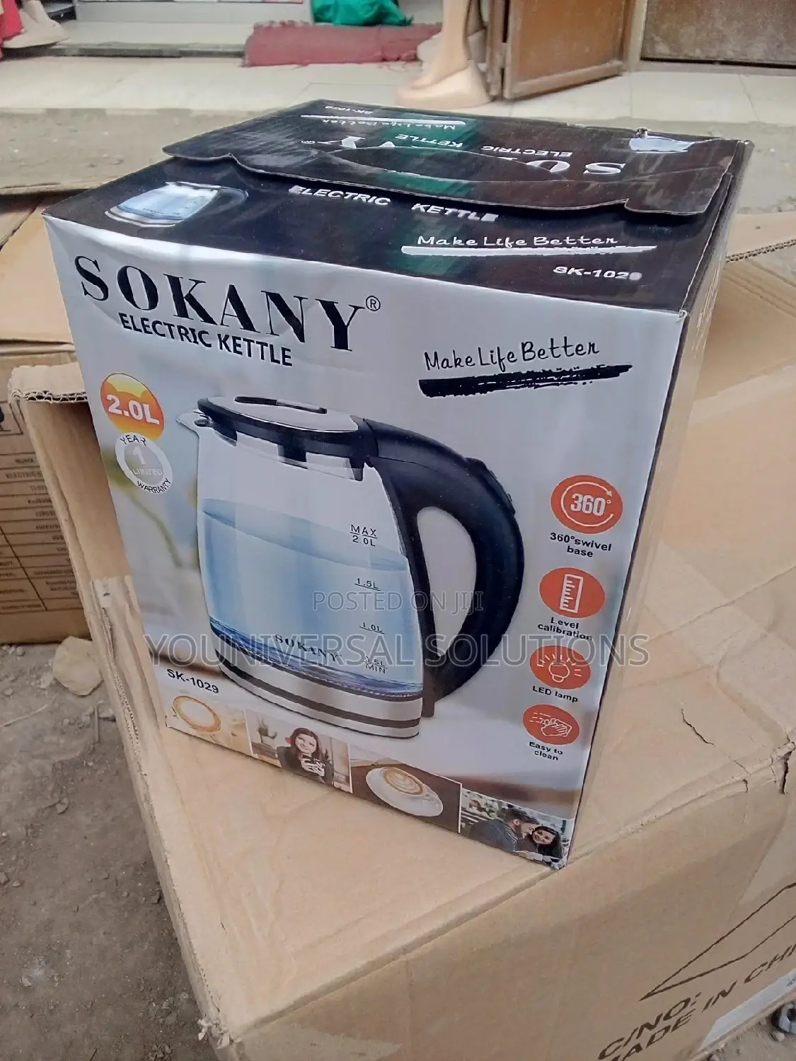 Sokany Glass Kettle