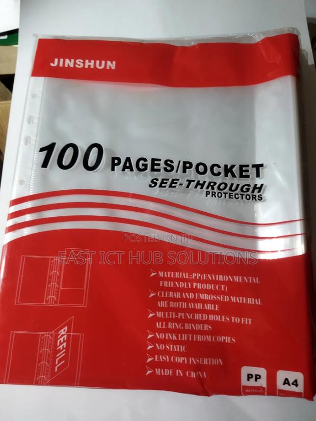 Punched Pockets A4 100 / Clear Multi Punch Sleeves Filing - thumbnail 3