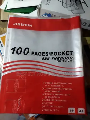 Punched Pockets A4 100 / Clear Multi Punch Sleeves Filing