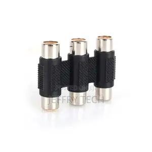 RCA 3 Triple to RGB Coupler Adapter Connector AV Cable WWCL0