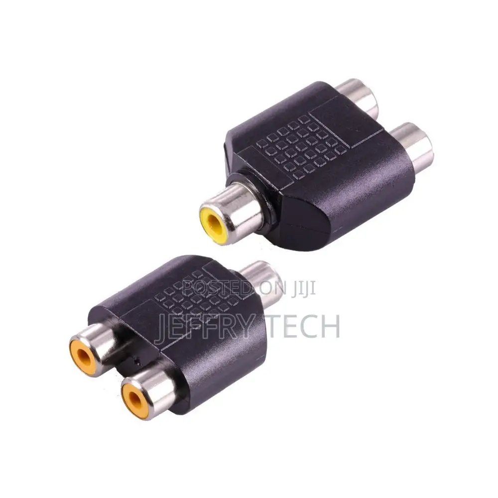 RCA Female to 2x RCA Female RCA Splitter Converter
