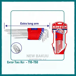 Emtop Torx Key - T10-T50