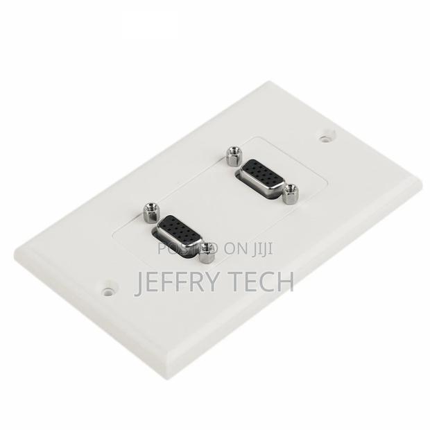 Double VGA Female to VGA Female Wall Panel