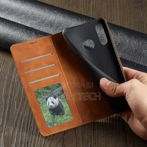 Huawei P30 Lite Flip Leather Case With Holder Card Slots