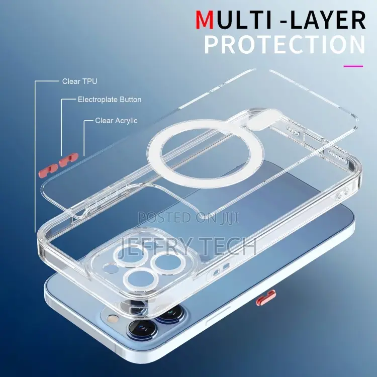 TPU + Acrylic Magsafe Phone Case for iPhone 13 Pro Max