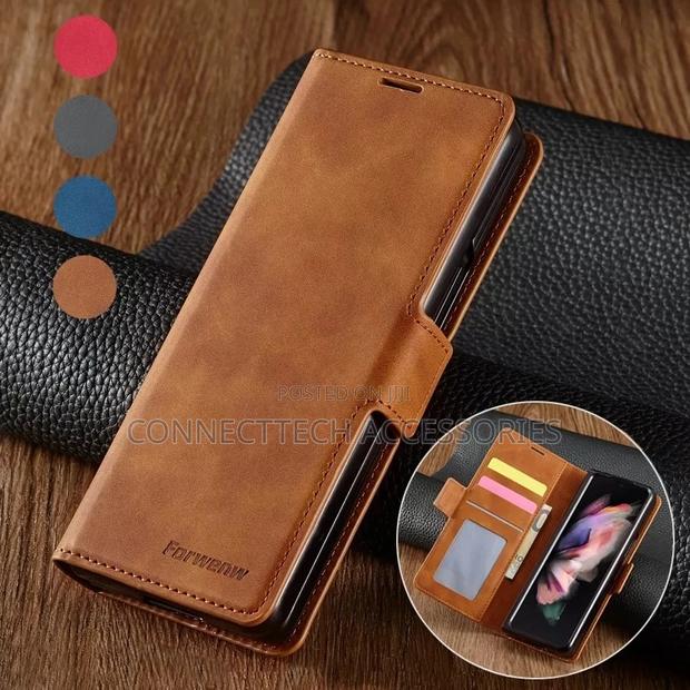 Samsung Z Fold 3 Caseme Leather Flip Case With Card Holder