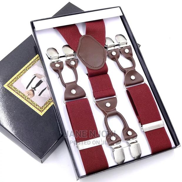 Maroon Suspender