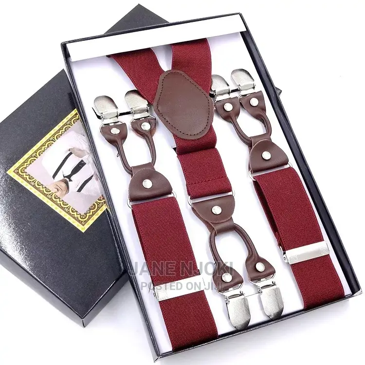 Maroon Suspender