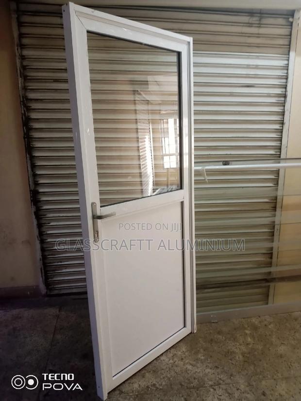 Half Glazed Aluminum Door - main view