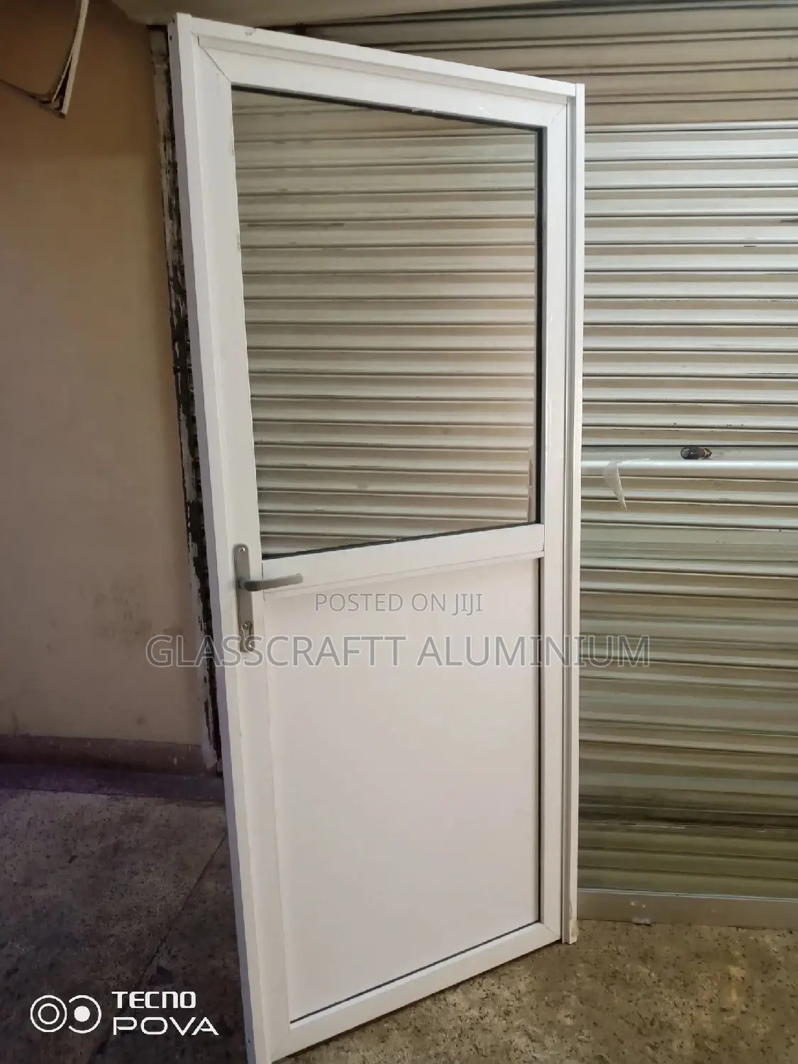 Half Glazed Aluminum Door