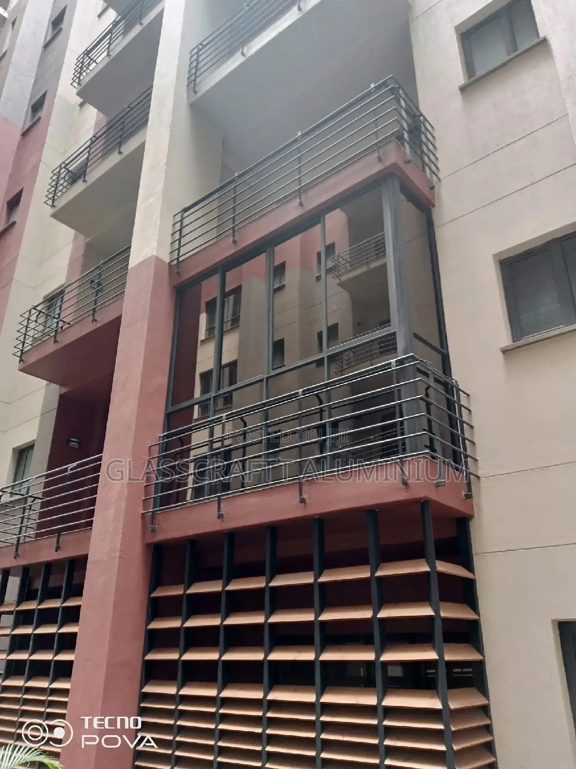 Aluminum Fabrication on Balcony