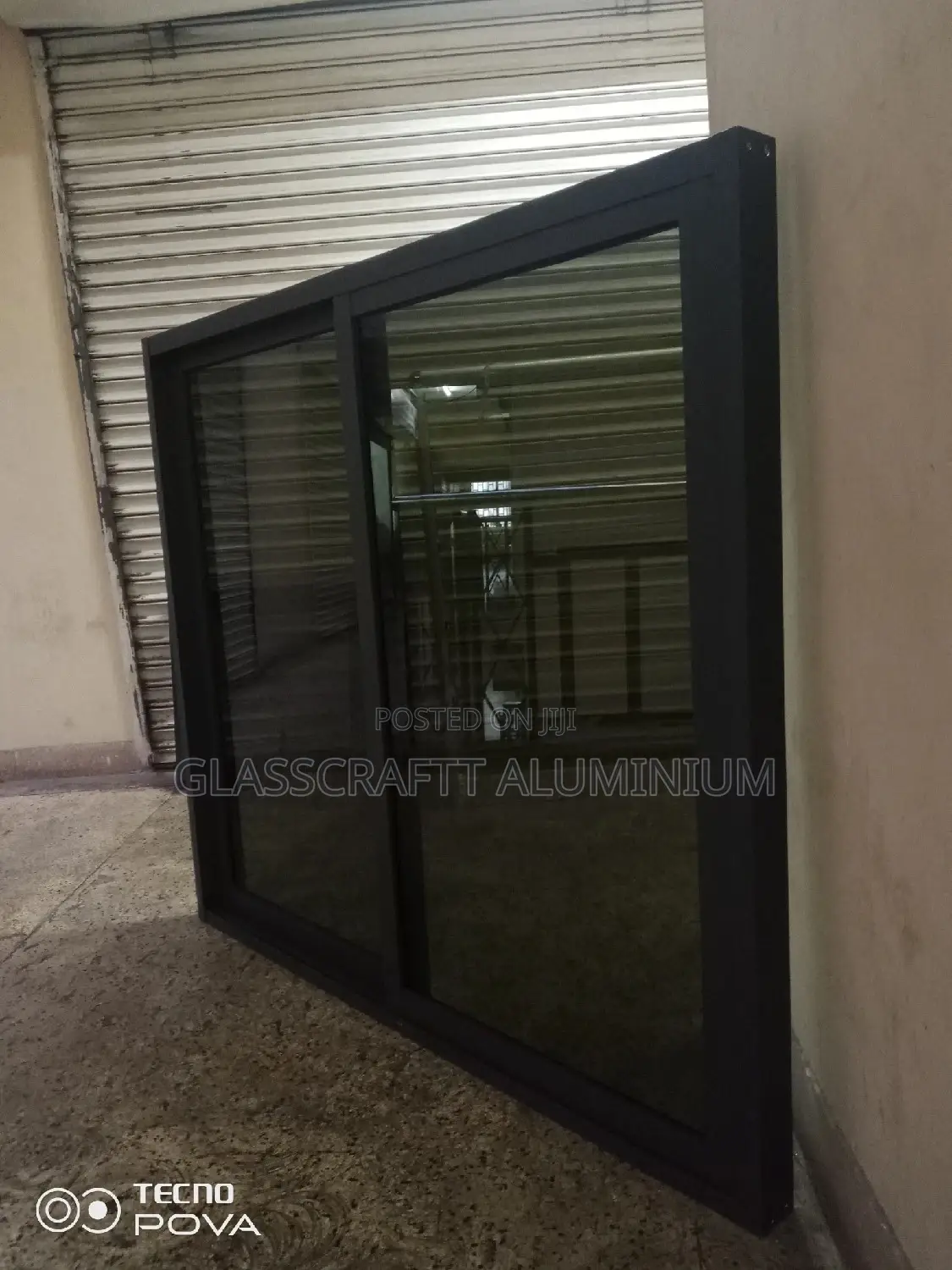 One Way Glass Sliding Window