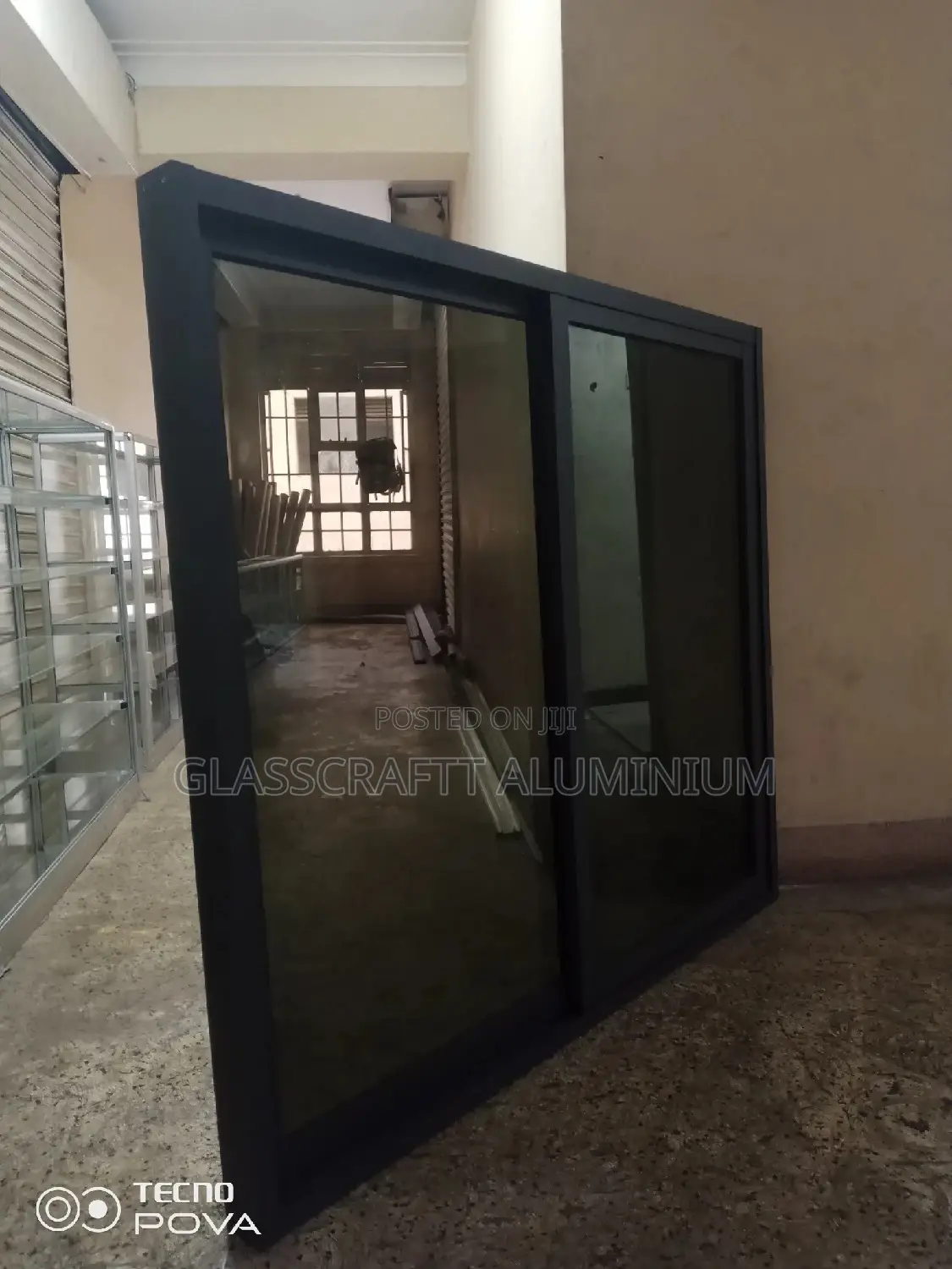 One Way Glass Sliding Window