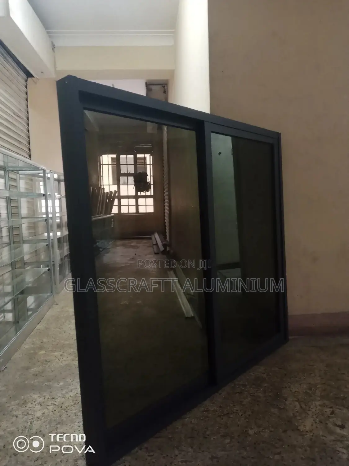 One Way Glass Sliding Window