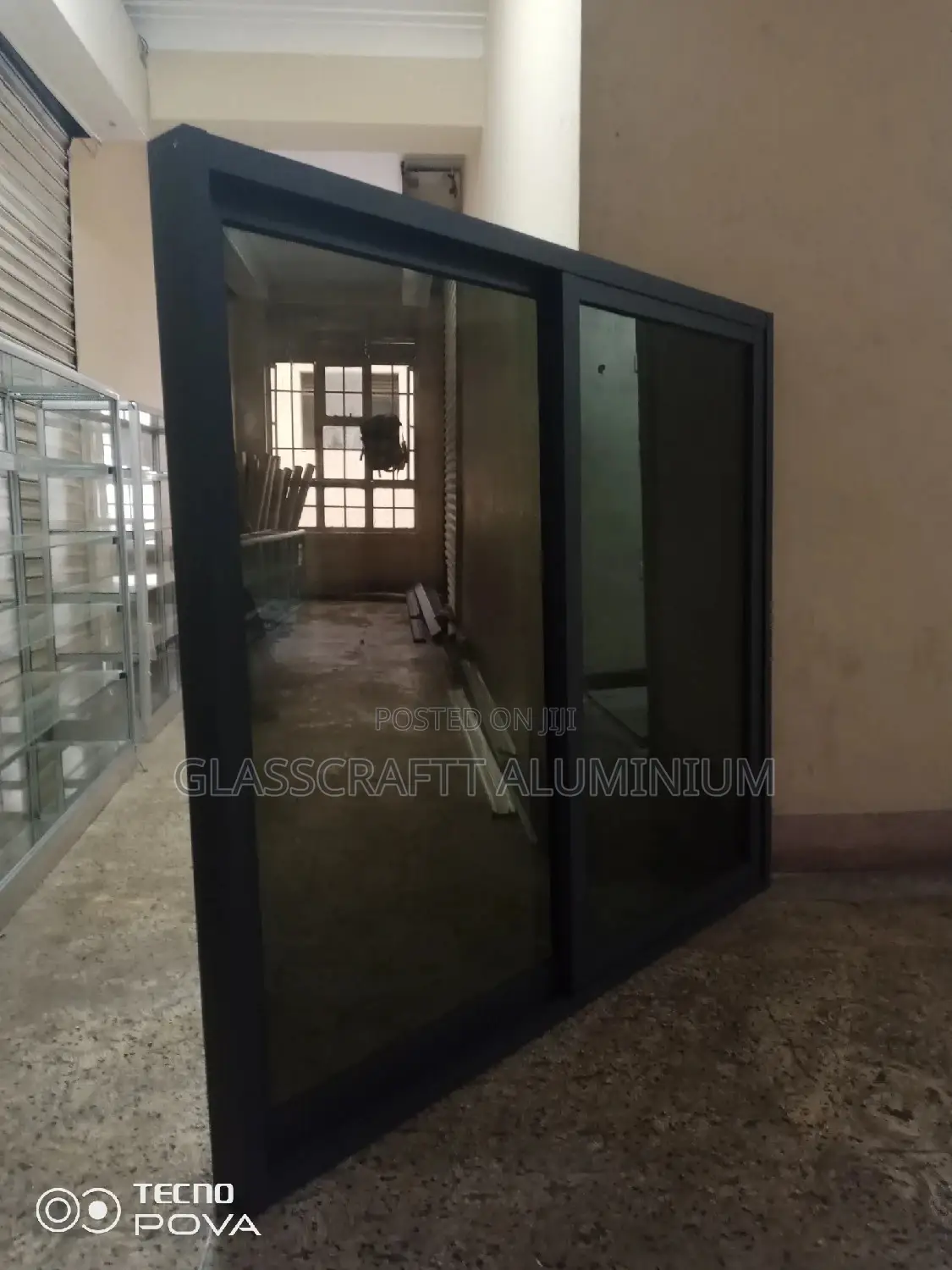 One Way Glass Sliding Window