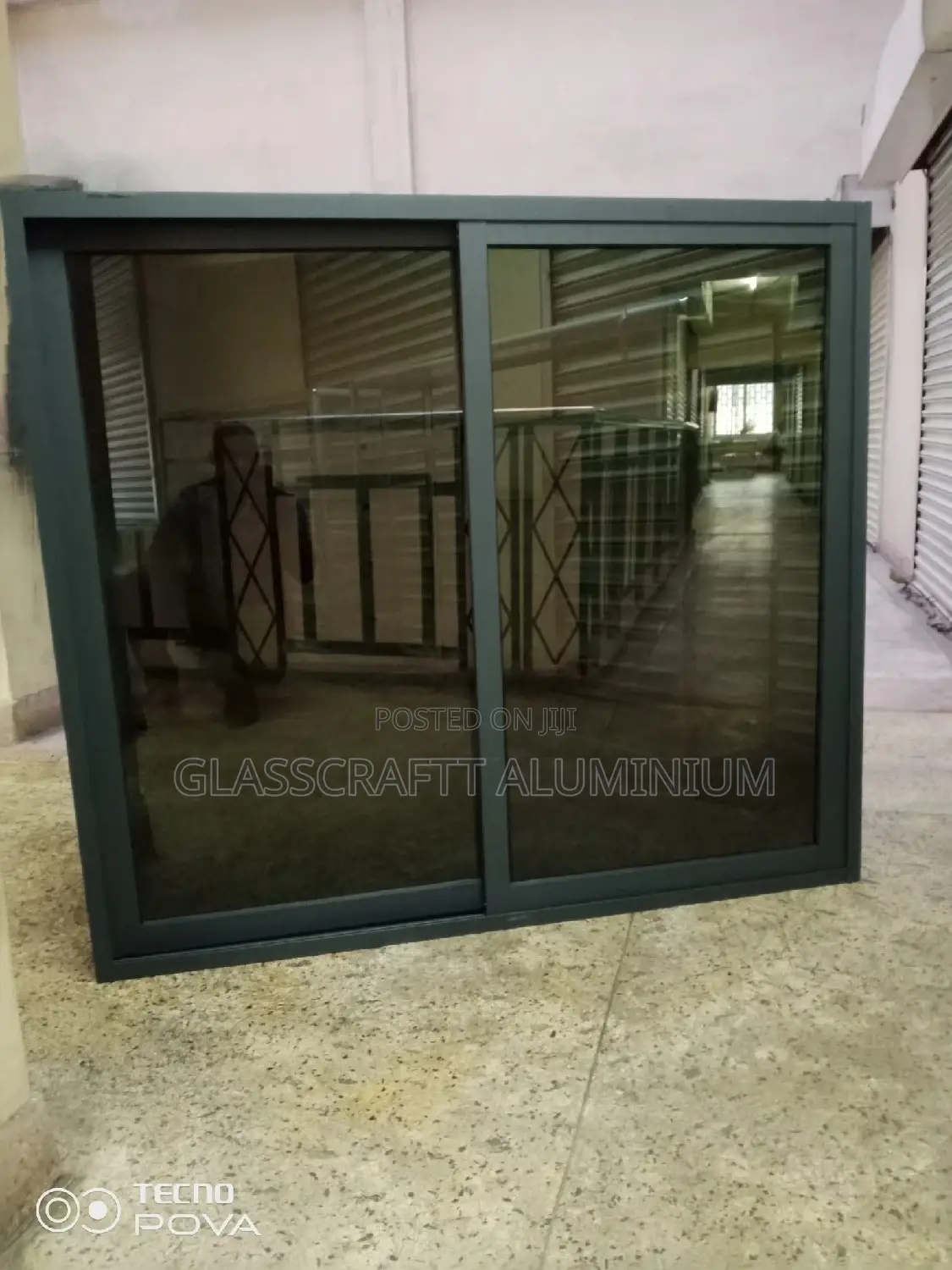 One Way Glass Sliding Window