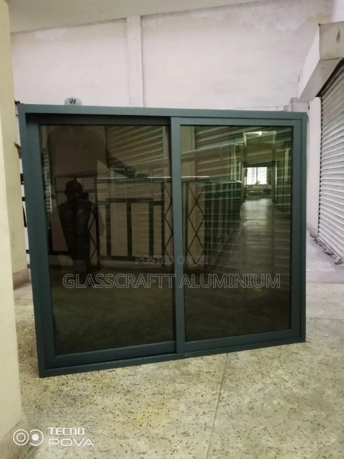 One Way Glass Sliding Window