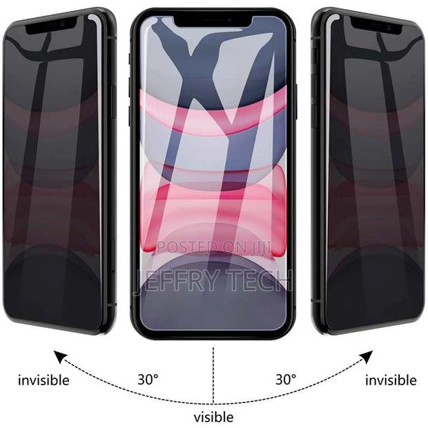 iPhone 11 / iPhone XR Anti Spy Tempered Glass Screen Protect - thumbnail 2
