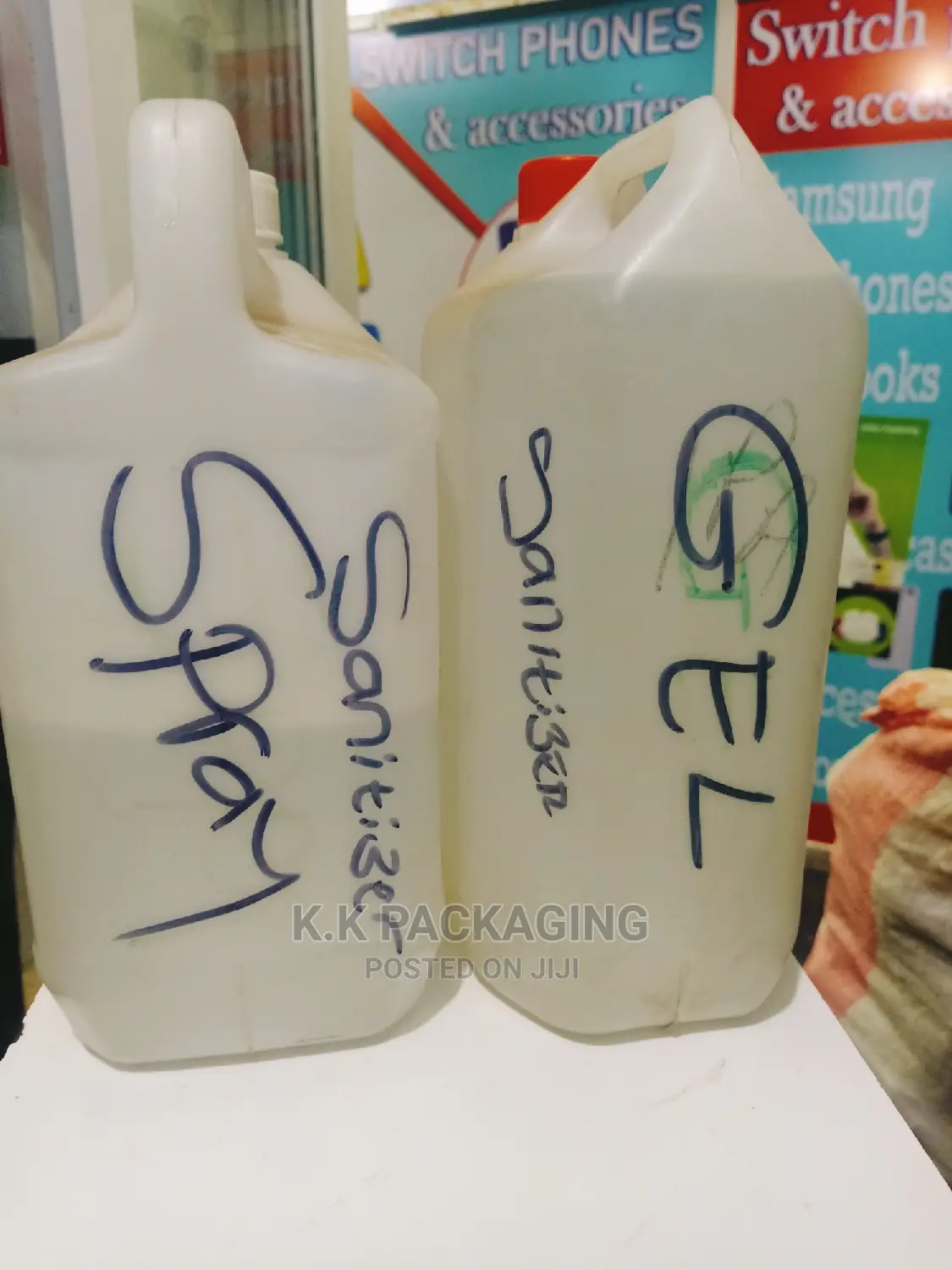 Sanitizer Spray and Gel,5l at 1800