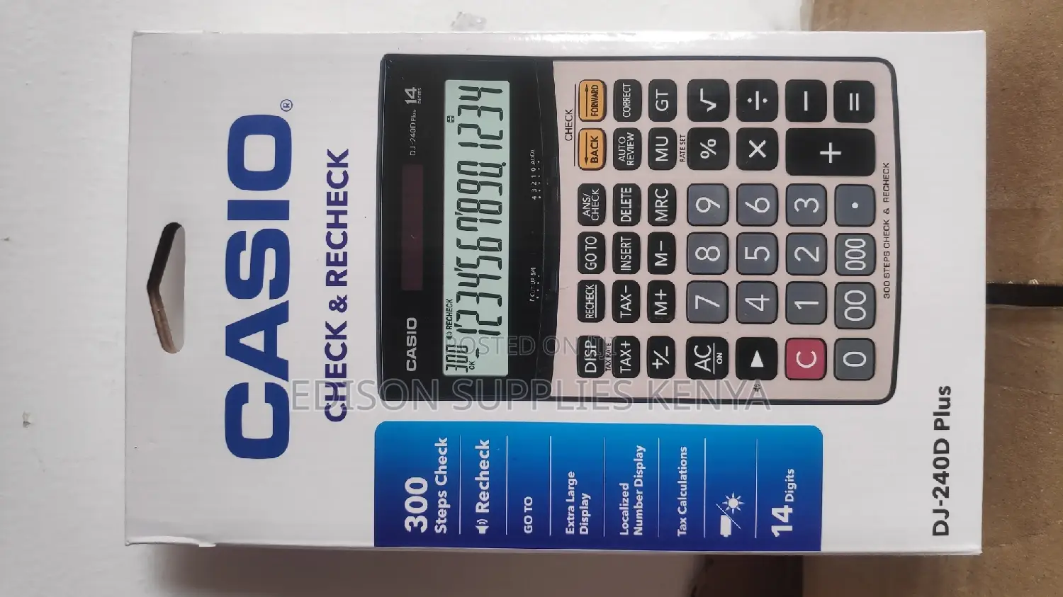Casio DJ 240D PLUS Calculator Desktop Calculator 14 Digits