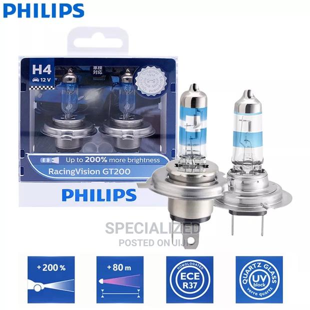 Philips Racingvision GT200 H4 Halogen Car Headlight Bulbs