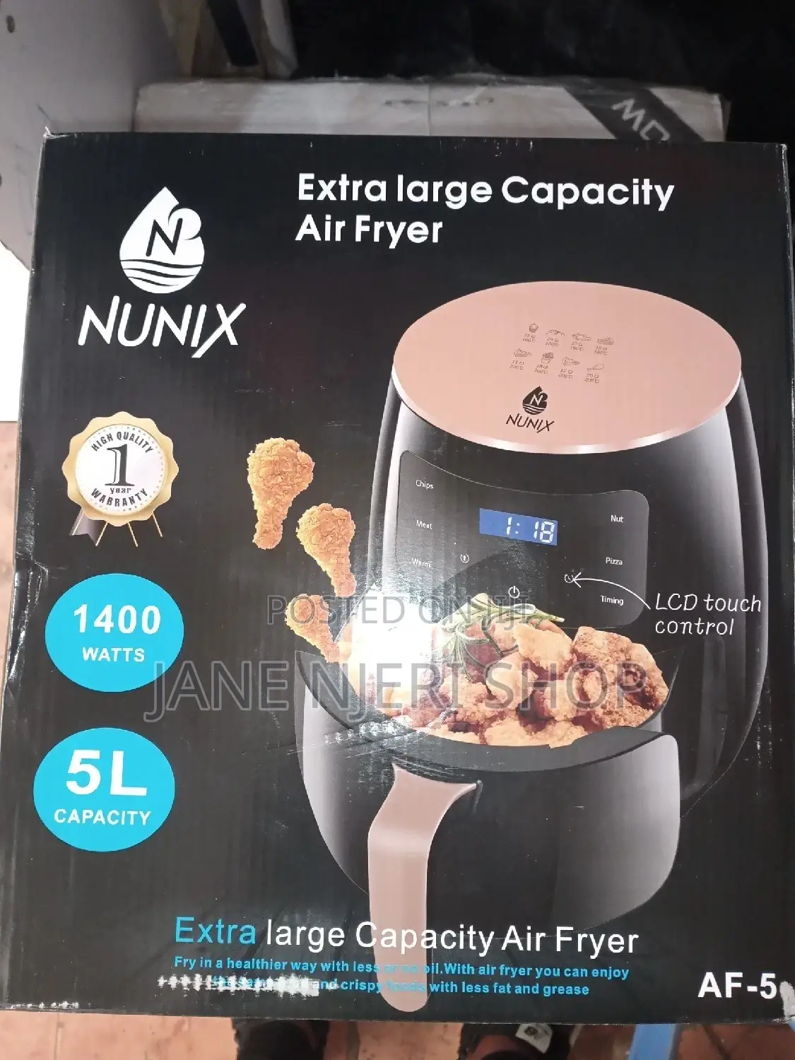 5 Liter Nunix Air Fryer