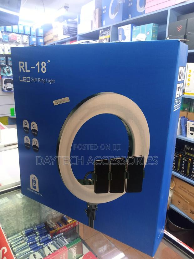18 Inch Outer Dimmable Led Ring Light for Camera Smartphone - thumbnail 2