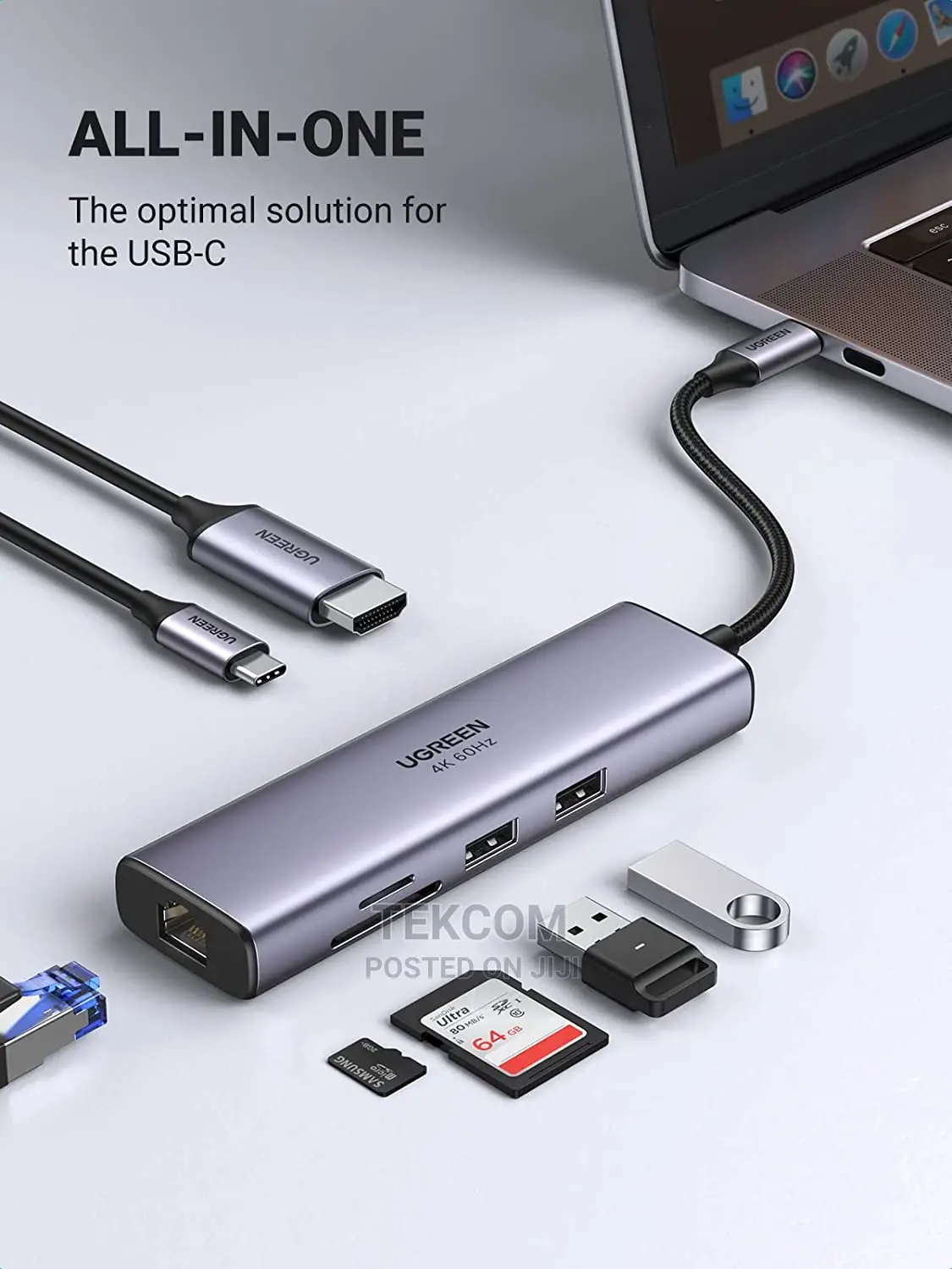 UGREEN USB-C Multifunction Adapter 7 in 1 USB-C to 3*USB 3