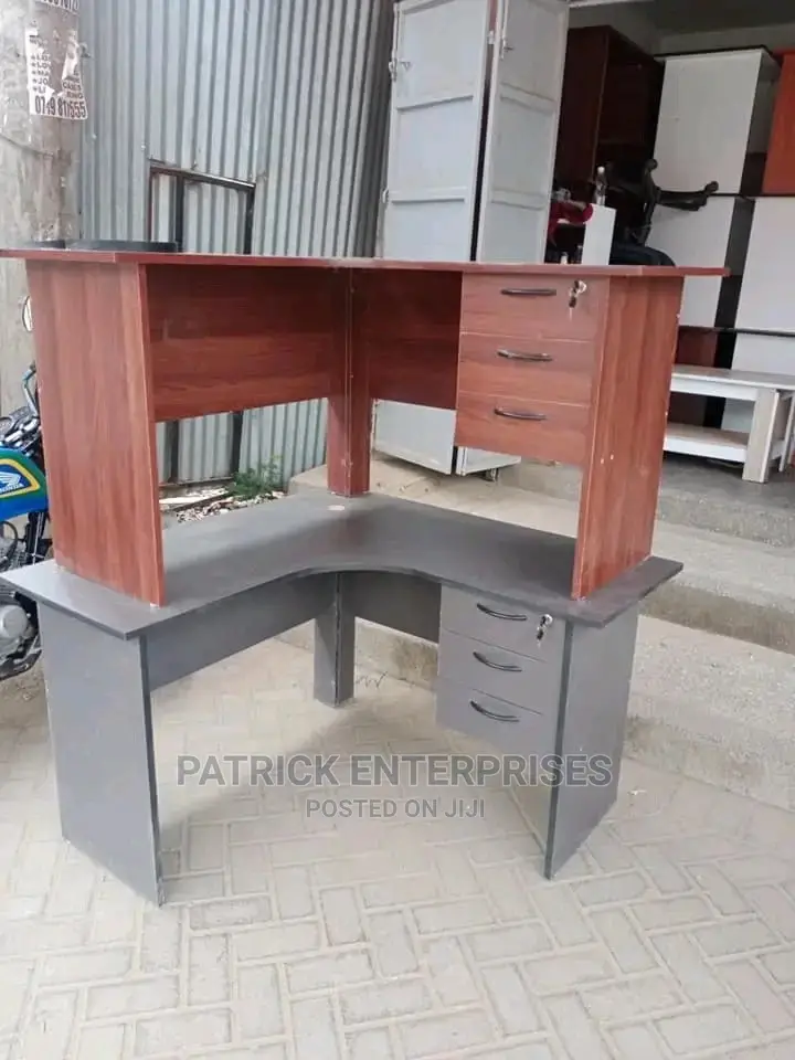 Executive Office Lshaped Desk 4 by 4 Fitts