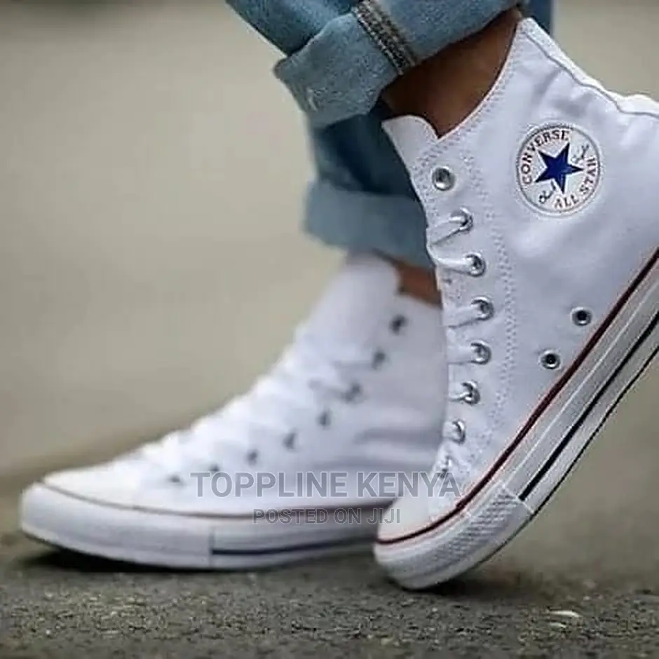 Unisex All Star White Converse High Cut Sneakers in Nairobi Central