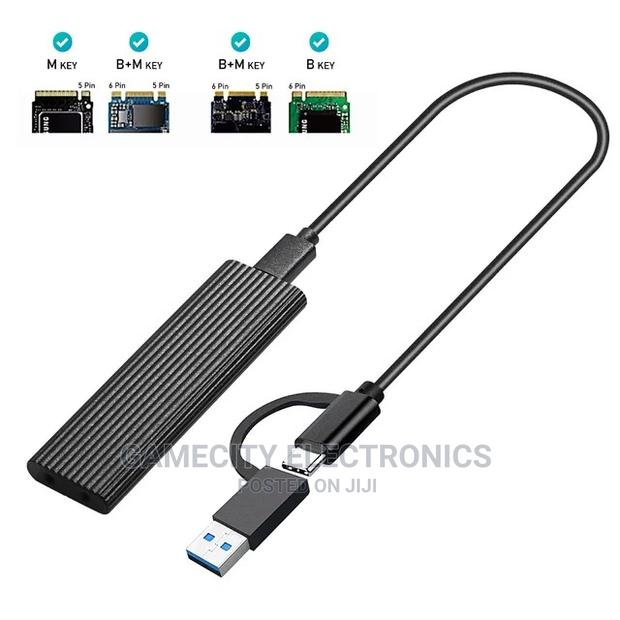 M.2 Nvme/Sata Ssd Casing With Both Type-C and Usb 3.1 - main view