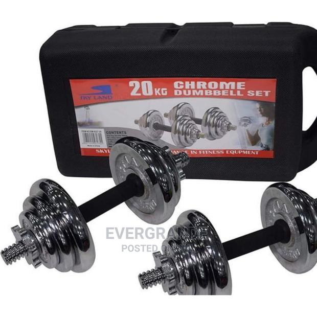 20 Kg Adjustable Chrome, Dumbbells - main view