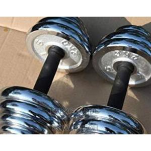 Affordable 10kg Adjustable Chrome Dumbells. - thumbnail 2