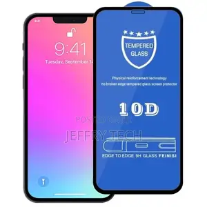 Tempered Glass Screen Protector for iPhone 13 Pro Max(Black)