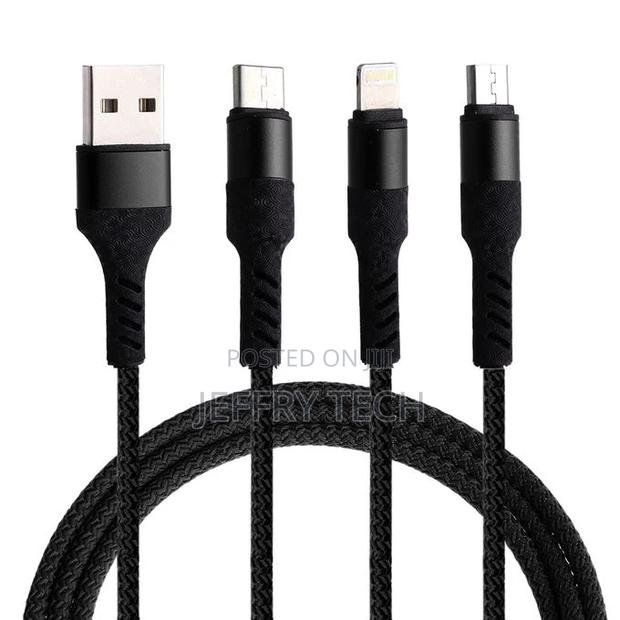Micro USB / 8 Pin / Type-C to USB High Speed Weave Charging
